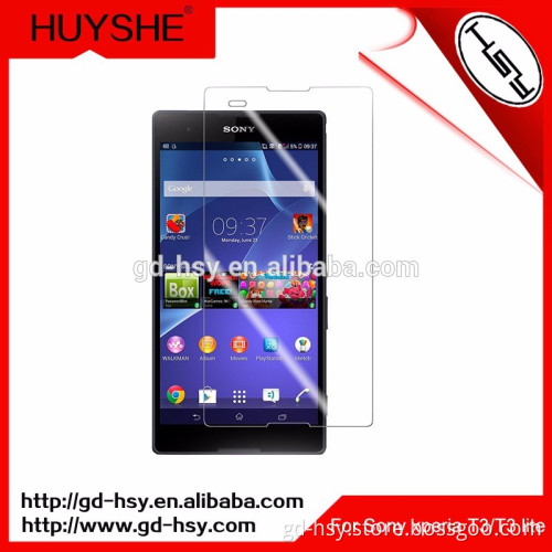 HUYSHE good Quantity mobile phone 9H 2.5D 0.33mm tempered glass screen protector for sony xperia T3